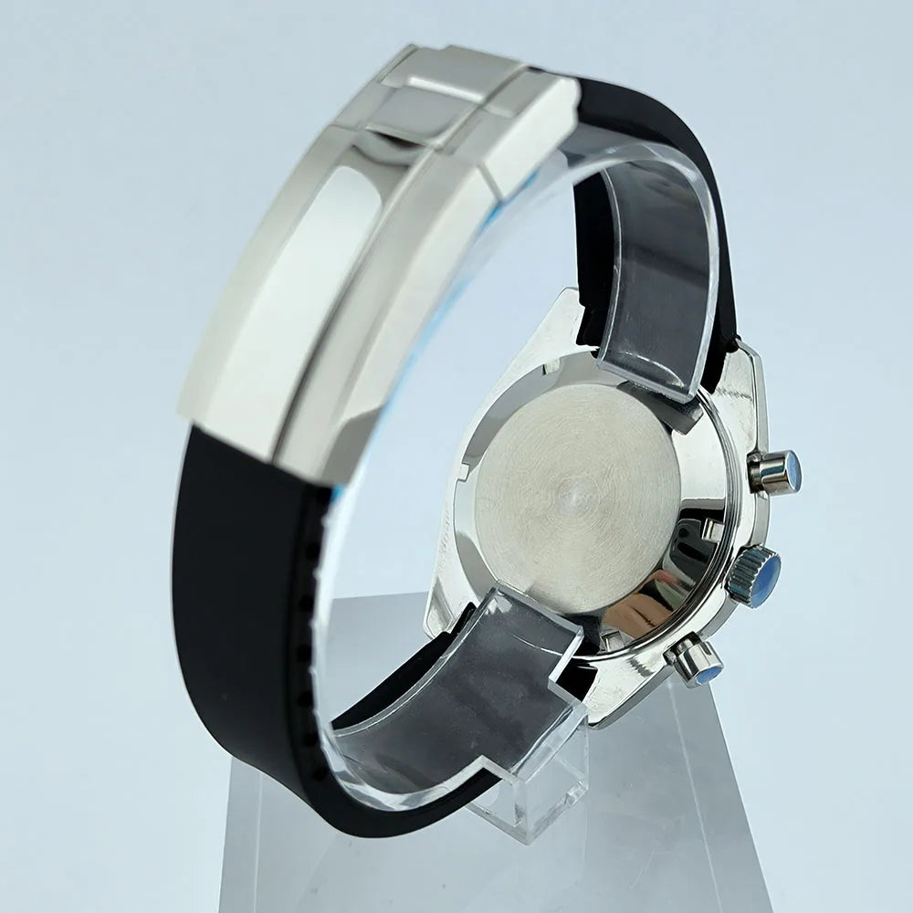 40mm Stainless Steel Watch Case with Sapphire Glass fit 32.5mm Dial for VK63