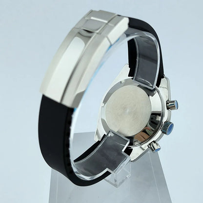 40mm Stainless Steel Watch Case with Sapphire Glass fit 32.5mm Dial for VK63