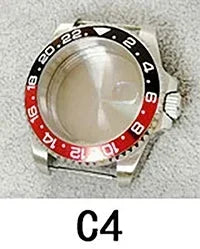 40mm SUB GMT Steel Watch Case for 2813/8215/2836/3804/8200 with Sapphire Glass
