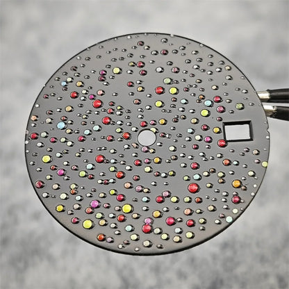 28.5mm Watch Dial with Single Calendar Date Starry Sky Gemstone Surface for NH35
