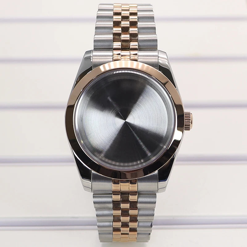 36/39mm Watch Case Bevel Edge Bezel Sapphire Glass For NH35 NH36 NH38 Miyota8215