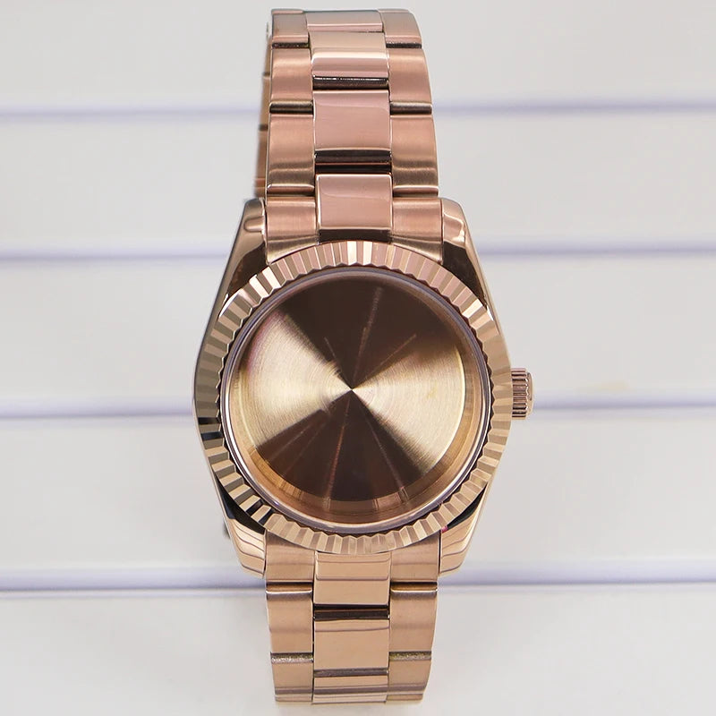 36/39mm Watch Cases Set Sapphire Glass For NH35 NH36 NH34 NH70 8215 Datejust
