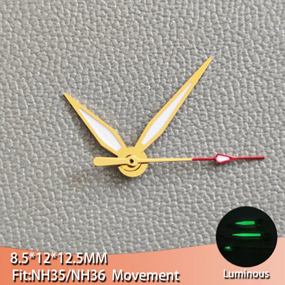 Luminous Watch Hands Pointers For Men's Watches With Suitable for NH35 NH36
