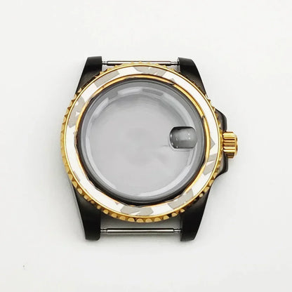 40MM Black Gold Watch Case for 8215/2813/3804/NH35/NH36 Mechanical Movement