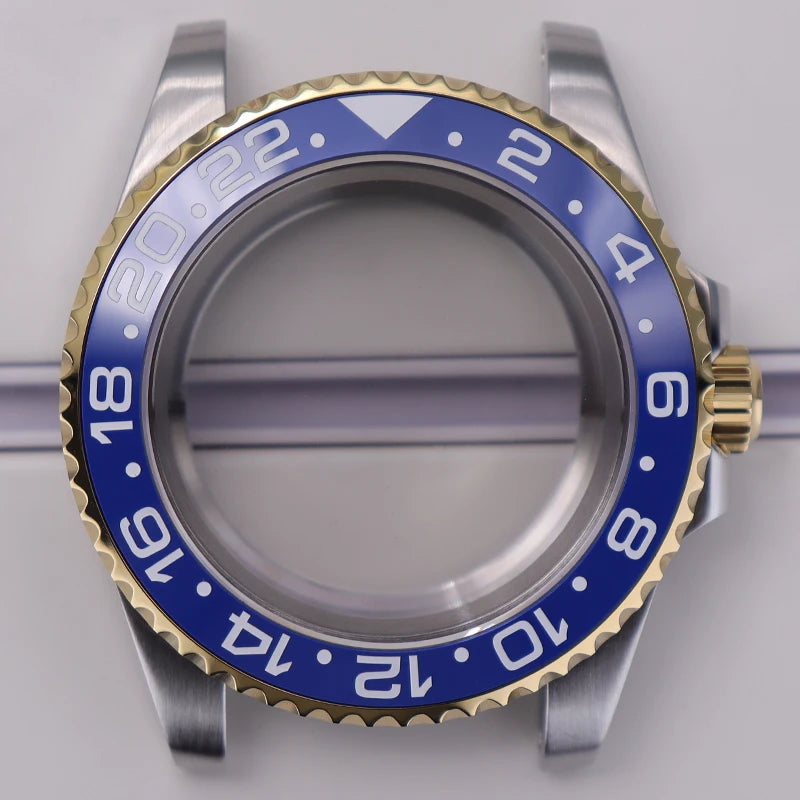 40mm Watch Case Sapphire Glass For Nh35 Nh34 Nh36 Nh72 2824 Miyota 8215 SUB GMT