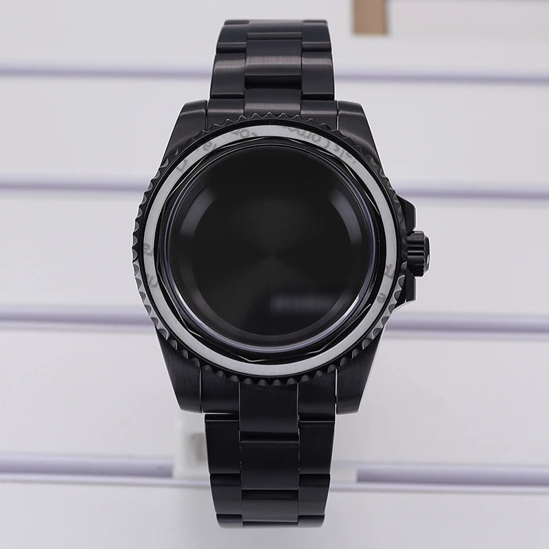 40mm Watch Case PVD Strap Sapphire For NH35 NH36 NH34 ETA 2824 8215 GMT SUB