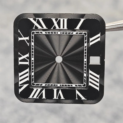 38mm 316L Stainless Steel Square Watch  Case Set for NH36 4R36 Movement
