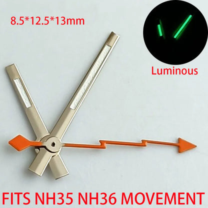 Watch Accessories Pointer NH 35 NH36 Hands Green/Blue Super Luminous Suitable For NH 35 NH36 Movement