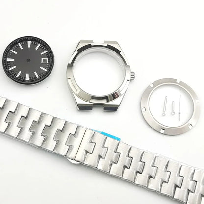 41mm Case Kit High-end Strap Sapphire Glass Watch Case for NH35/4R/NH36