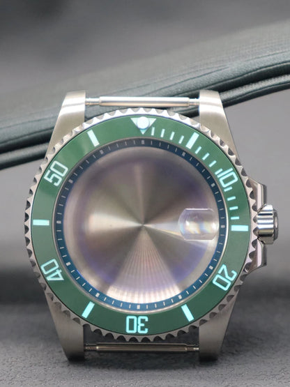 Diver 40mm Watch Case Sapphire For Nh34 Nh35 Nh36 Luminous SUB Ceramic Bezel