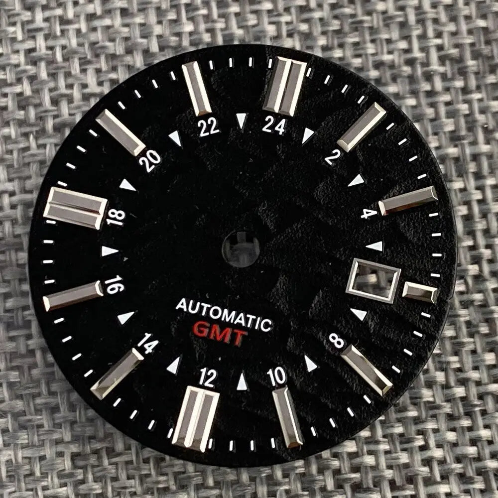 33.5mm Dial Luminous Mark fit GS Model Vintage Style NH34A Movement Watch