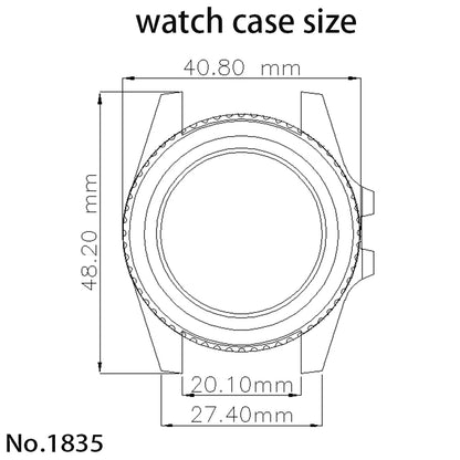 40mm Watch Case For 4R NH35 NH36 NH34/38 NH70 8215 Eta2824 PT5000 Sapphire Glass