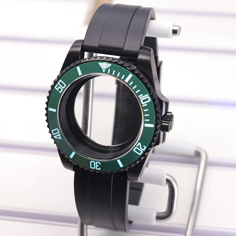 Diving 40mm Watch Case For Nh34/35/36 Miyota 8215 Eta 2824 C3 Bezel Submariner