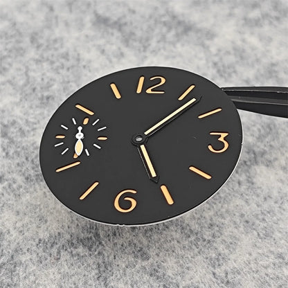 34.5mm Watch Dial with Watch Hands(Green Luminous) for ETA6497/ ST3600 Movement