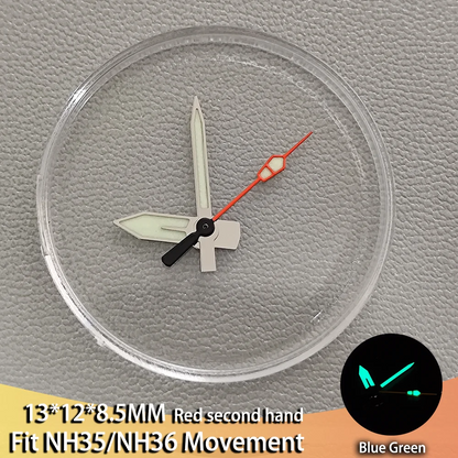 Various Styles Watch Hands Pointers Green Luminous For NH35 NH36 Movement