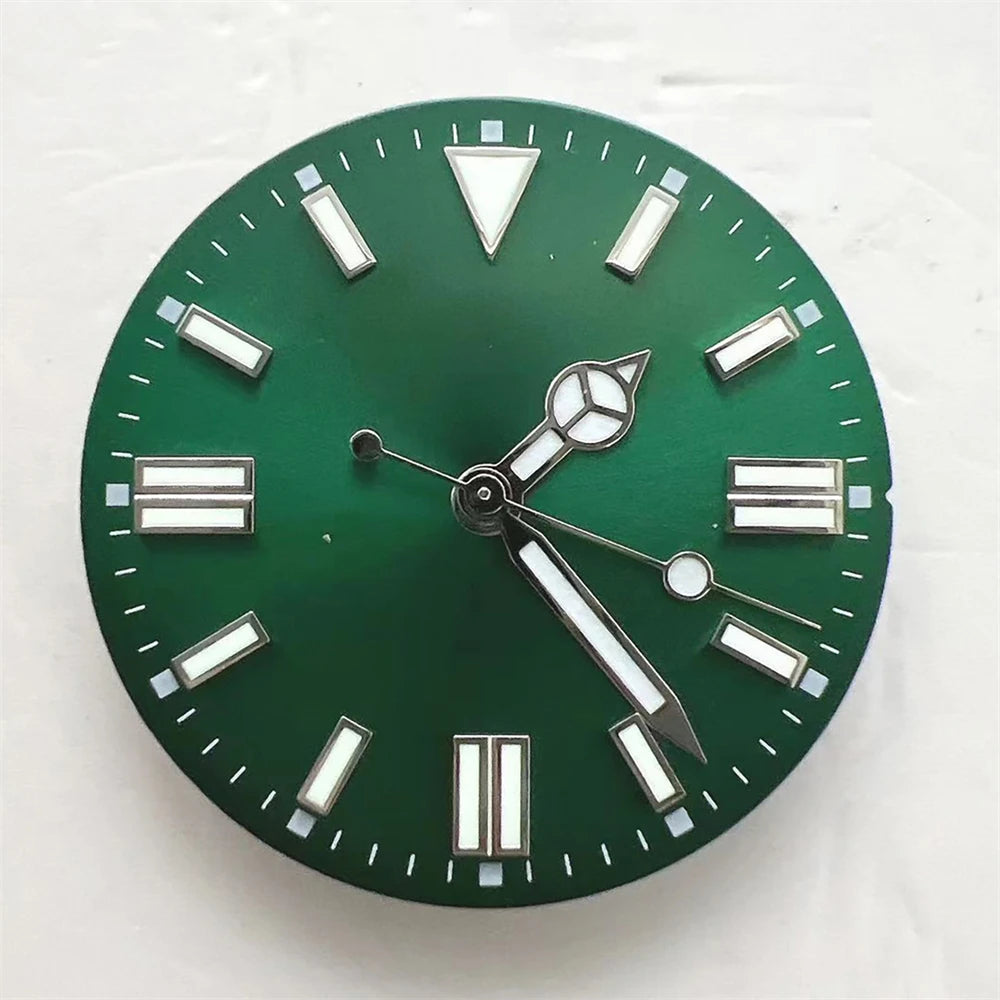 NH35 28.5mm Multicolor Dial + Watch Hands Green Luminous for 8215 2836 Movement