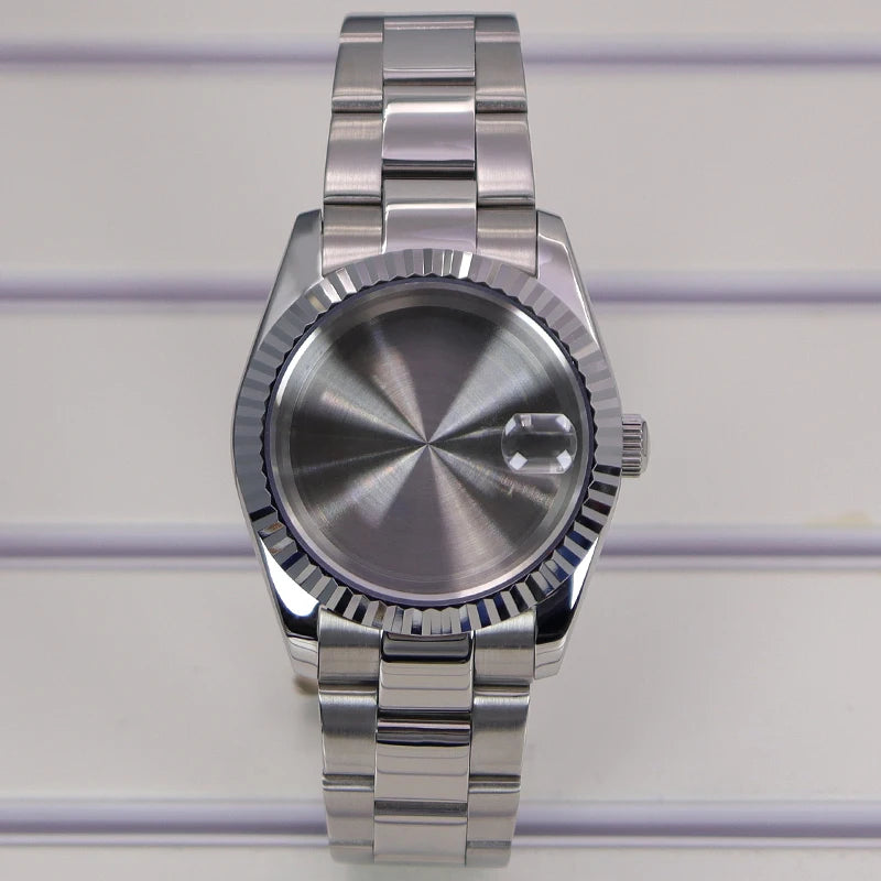 36/39mm Watch Cases Set Sapphire Glass For NH35 NH36 NH34 NH70 8215 Datejust