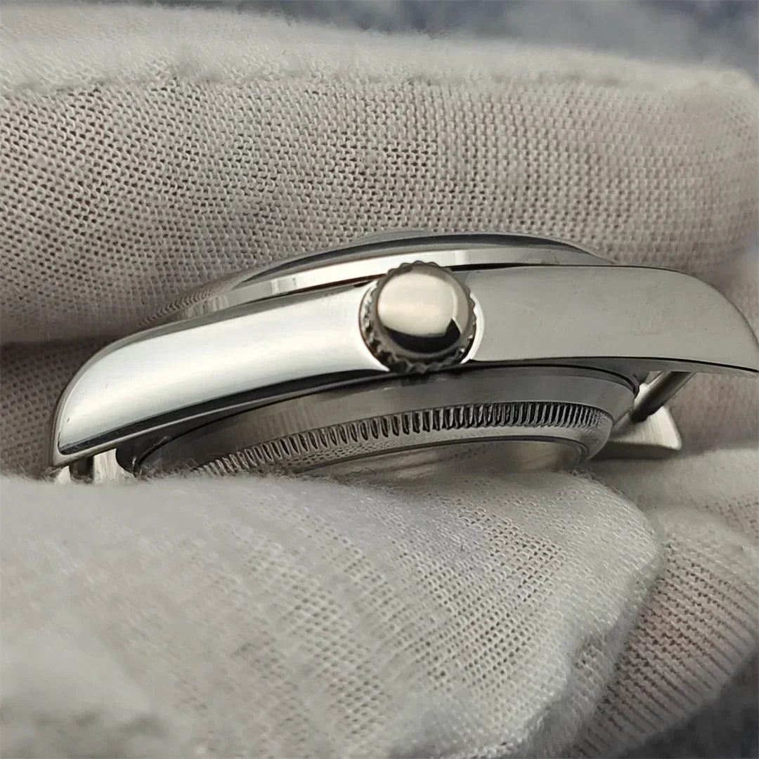 Rounded Edge 36mm Watch Case with Sapphire Glass for NH35 NH36/4R Movement