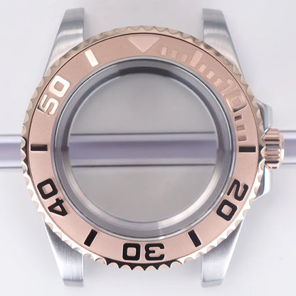 40mm Diver Watch Case For 4R NH35/36 NH38 NH70 Miyota8215 Eta2824 Sapphire Glass