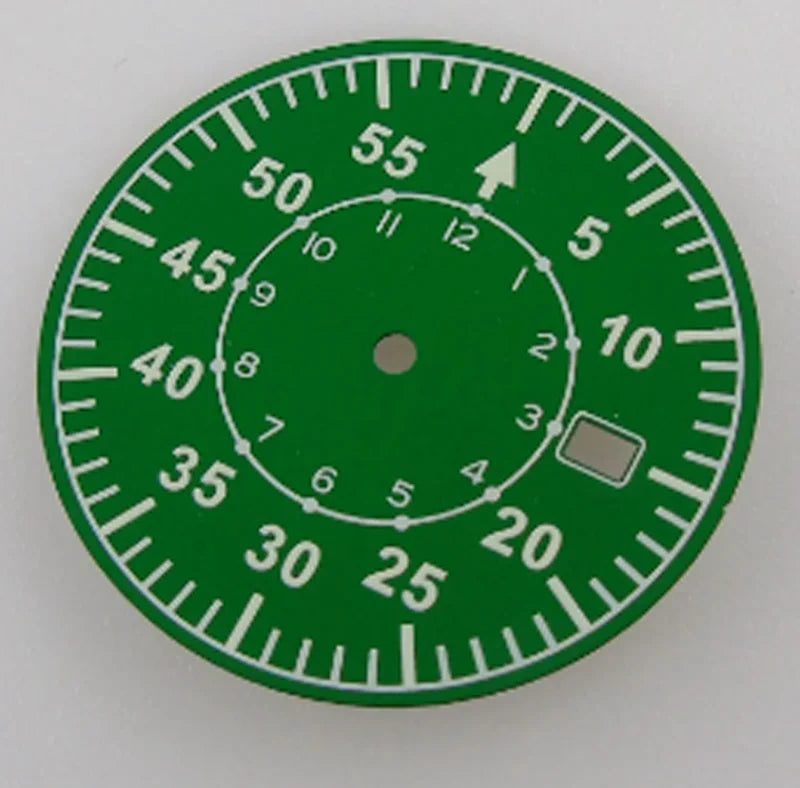 33.6mm Multicolor Watch Dial Fit For NH35AA NH36AA with Green Luminous Modified