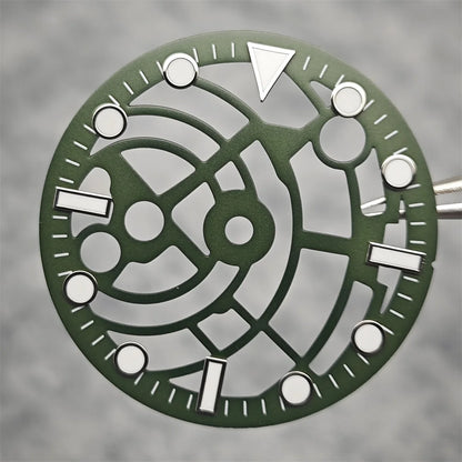 28.5mm Hollowed Surface with BGW9 Strong Luminou Watch Dial for NH36/NH35/NH70