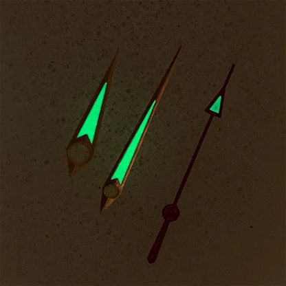Colored Watch Hands Green Luminous 3Pins Needles for NH35 NH36 4R 7S Movement