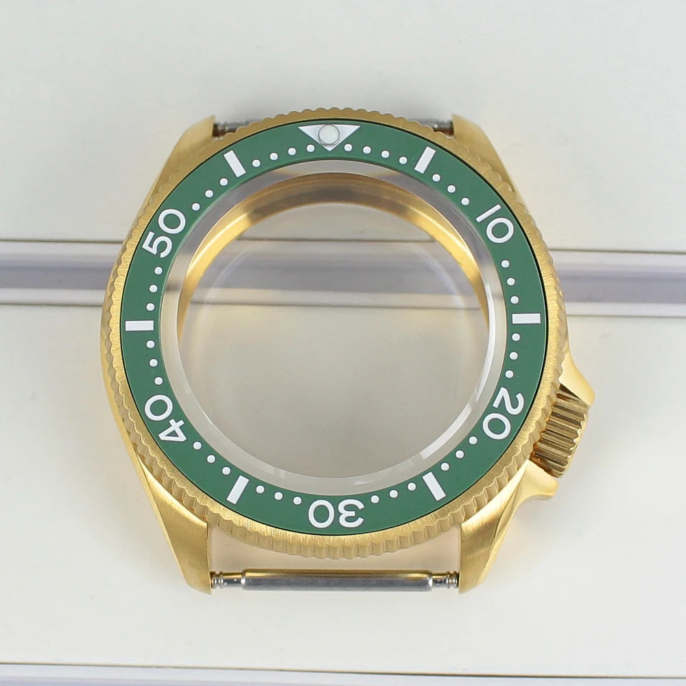 38mm Steel Watch Case Sapphire For Nh35 Nh36 Nh70 4R36 Multicolor Ceramic Bezel