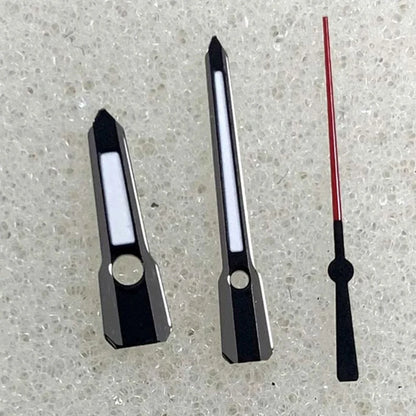Modified Green Luminous Black-Red Watch Hands for NH35/NH36/4R/7S Movement