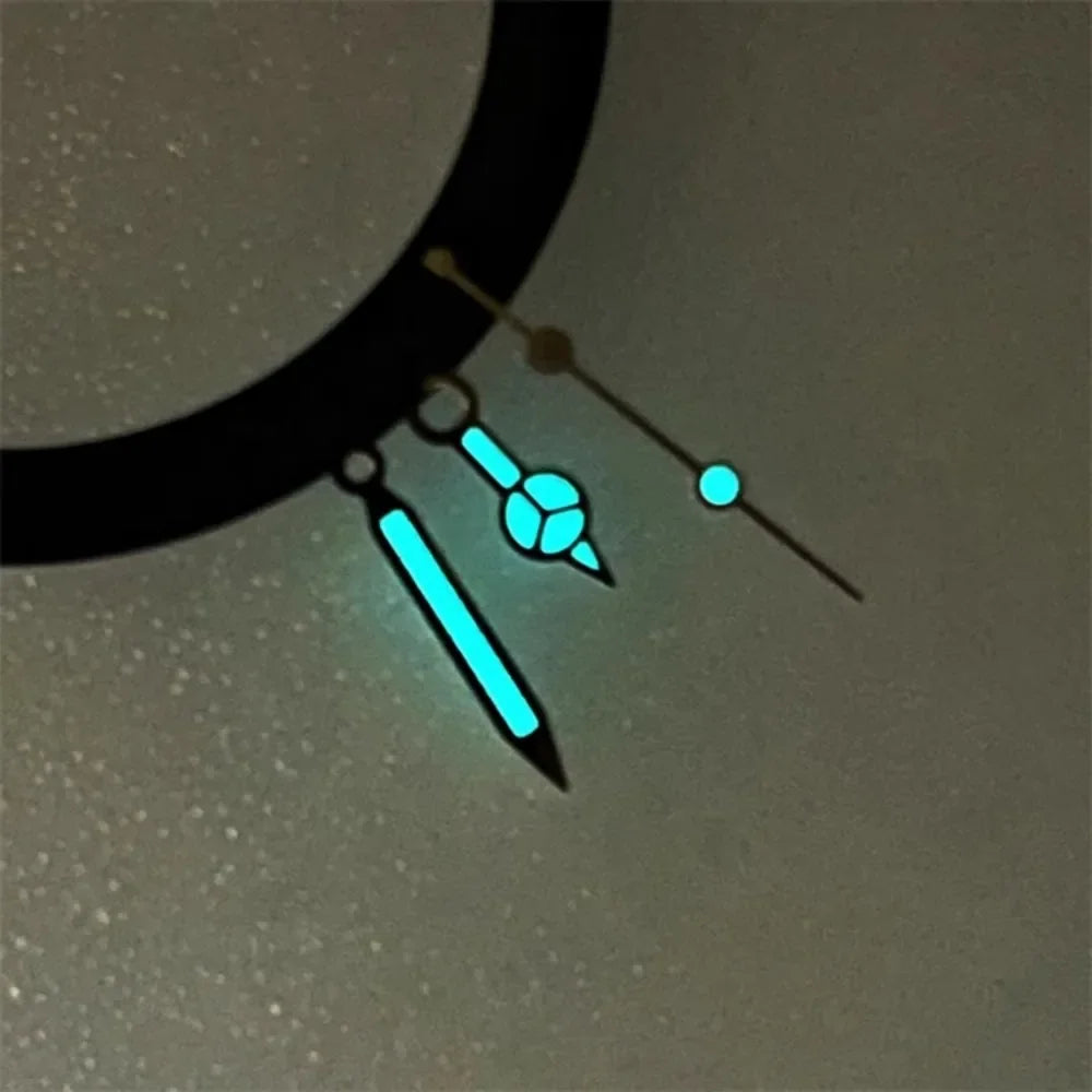 Set Blue Luminous Polished Gold Sliver Watch Hands for NH34/NH35/NH36/4R35/4R36