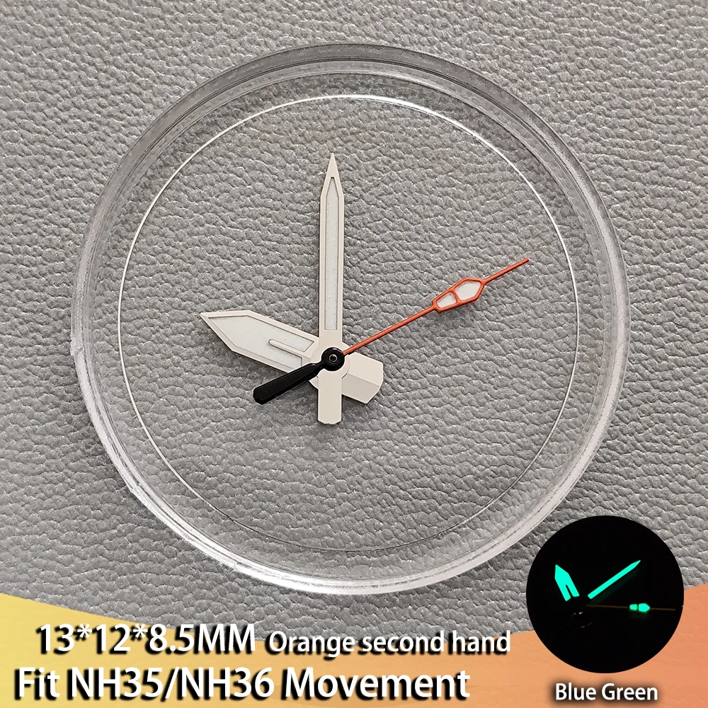 Various Styles Watch Hands Pointers Green Luminous For NH35 NH36 Movement