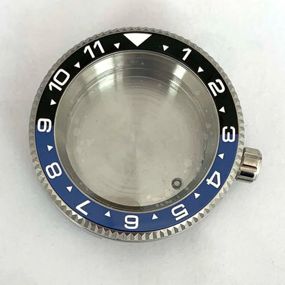 42MM Watch Case Steel Cylinder Case with Sapphire Crystal for NH35/NH36/4R/7S