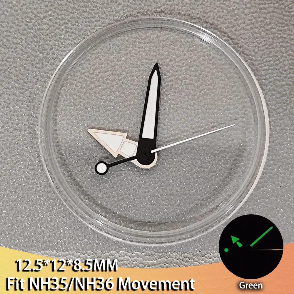 Various Styles Watch Hands Pointers Green Luminous For NH35 NH36 Movement