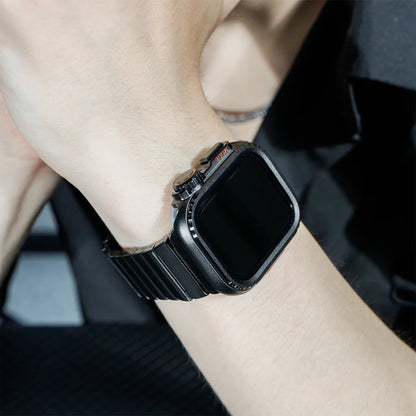 Steel Case+Strap for Apple Watch Metal Band Protective Shell  Series 10 9 8