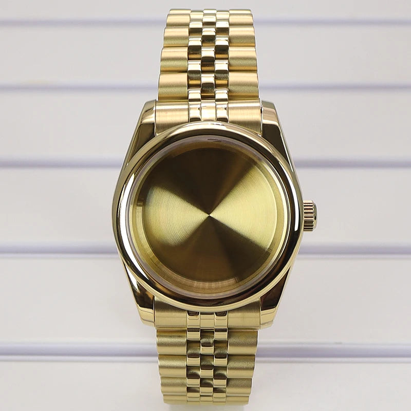 36/39mm Watch Case For NH35/36 NH38 NH70 Miyota 8215 Cases Sapphire Glass Oyster