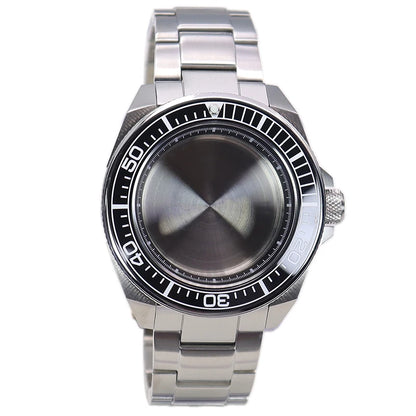 43.8mm Watch Case Sapphire Glass For NH35/36/38/34/70 Modified Samurai Diving