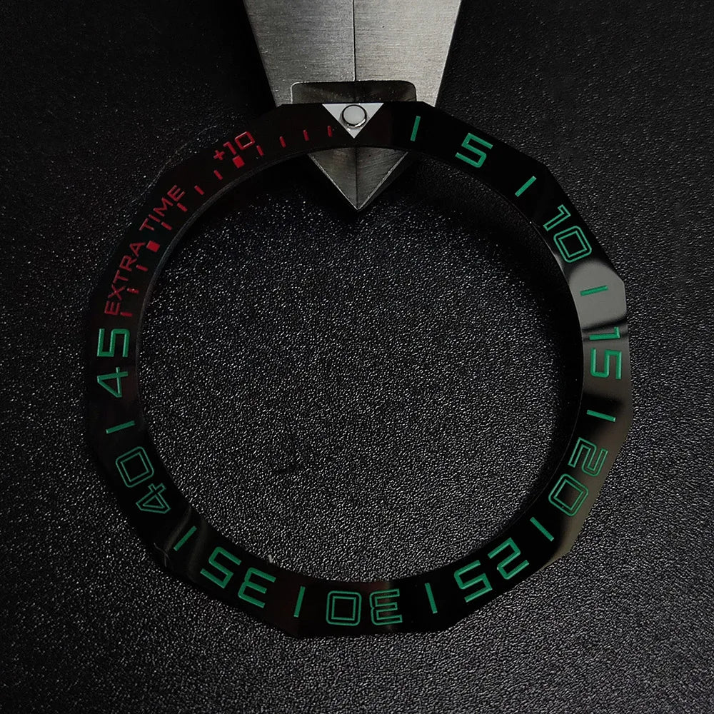 42.3*33.3mm Sloping Luminous Ceramic Bezel Insert Replacement of Automatic Watch Accessory