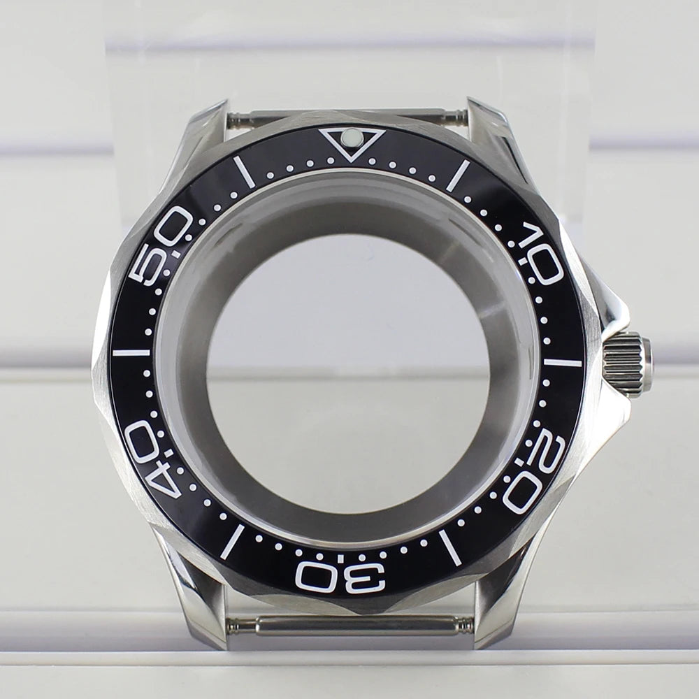 41mm Watch Case Strap Waterproof for Seamaster NH34 NH35 NH36 fit 30.5mm Dial