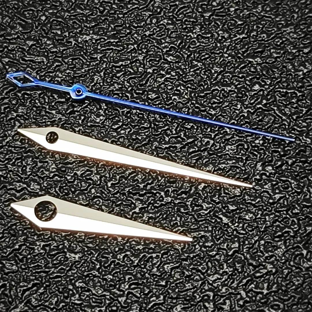 Gold/Rose/Silver/Blue Second Hands Silver Trim Watch Hands for NH35/NH36/NH34