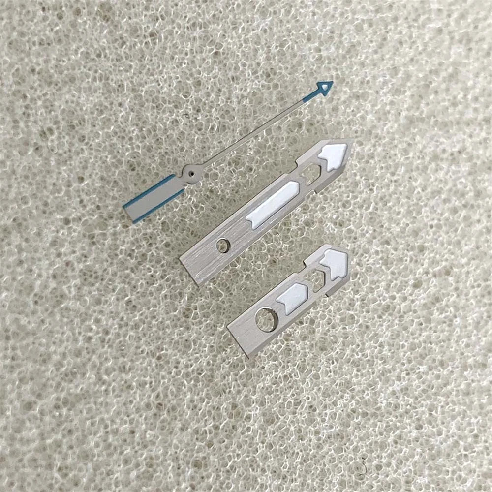 Modified Silver Trim Green Luminous Watch Hands for NH34 NH35 NH36 NH70 Movement