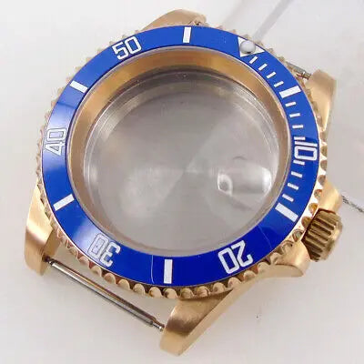 40mm CUSN8 solid Bronze sapphire glass Watch Case fit Japan NH35 NH36 ETA 2824