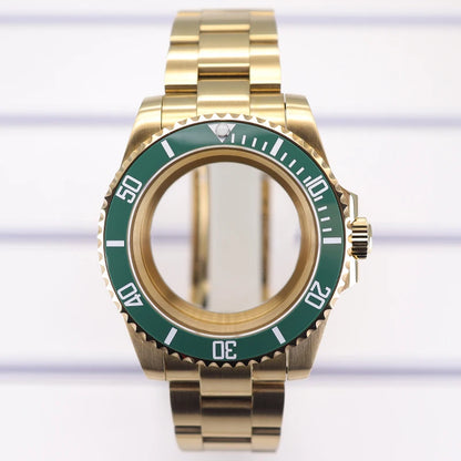 40mm Diving Watch Case Set Sapphire For NH35 NH36 NH34/38 SUB Miyota8215 Eta2824