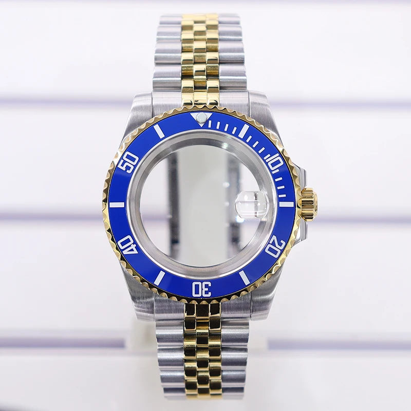 40mm Watch Case Sapphire Glass For Nh35 Nh34 Nh36 Nh72 2824 Miyota 8215 SUB GMT