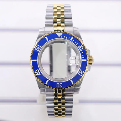 40mm Watch Case Sapphire Glass For Nh35 Nh34 Nh36 Nh72 2824 Miyota 8215 SUB GMT