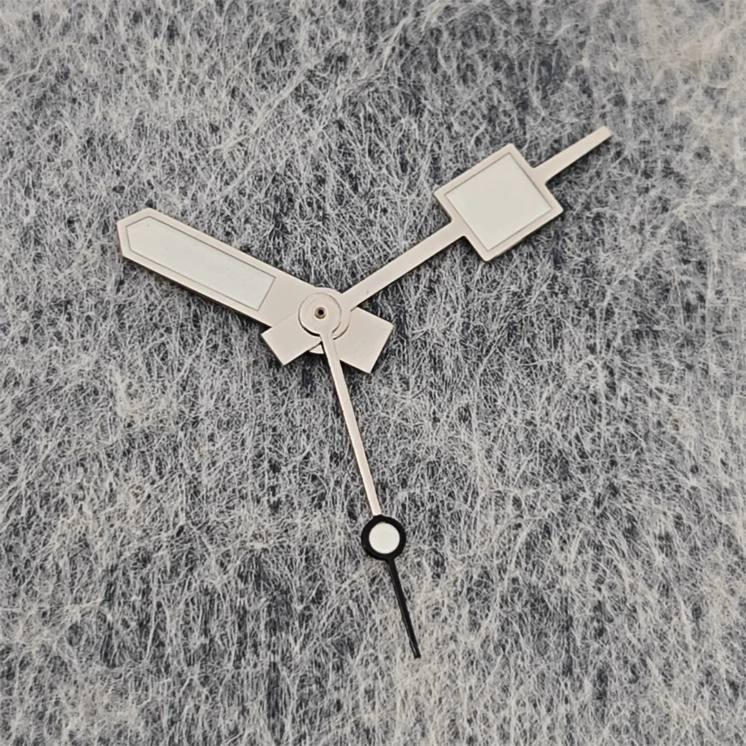 Geometric Square Pointer with Green Luminous Watch Hands for NH35/NH36/4R/7S