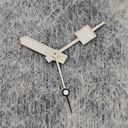 Geometric Square Pointer with Green Luminous Watch Hands for NH35/NH36/4R/7S