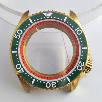 Plane Sapphire Glass Ceramic Bezel Stainless Steel Watch Case Fit NH 35 NH36 Movement High End Waterproof Watch Case