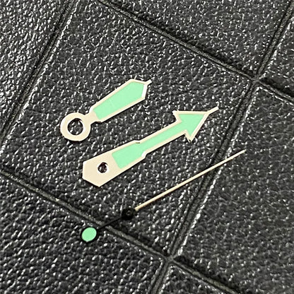 Green Luminous Watch Hands 3Pins for NH35/NH36/4R Movement Wristwatch