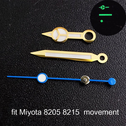 Watch hands green luminous hands fit NH 35 NH36 ETA 2836 2824 Miyota 8205 8215 movement