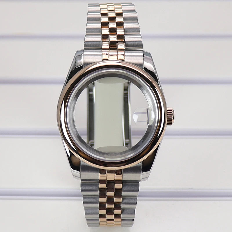 36/39mm Watch Case For NH35/36 NH38 NH70 Miyota 8215 Cases Sapphire Glass Oyster