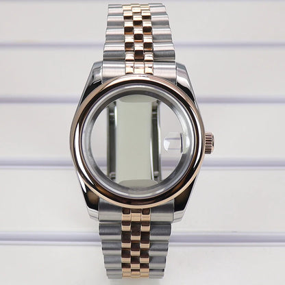 36/39mm Watch Case For NH35/36 NH38 NH70 Miyota 8215 Cases Sapphire Glass Oyster